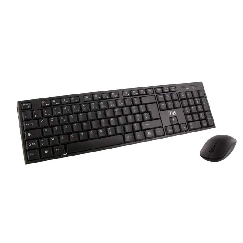 Pack Clavier et Souris Sans Fil T'nB Classy Noir