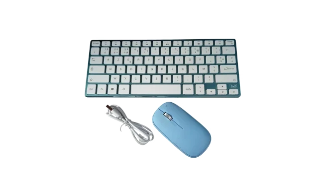 Ensemble Clavier et Souris Bluetooth T'nB iClick Color Rose AZERTY