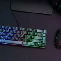 Pack Clavier Souris Gamer The G-Lab Hydrogen BKG - Format 65% RGB AZERTY - 2