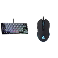 Pack Clavier Souris Gamer The G-Lab Hydrogen BKG - Format 65% RGB AZERTY - 3