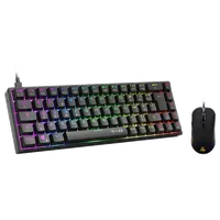 Pack Clavier Souris Gamer The G-Lab Hydrogen BKG - Format 65% RGB AZERTY - 4
