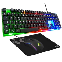 Pack Gaming 3-en-1 The G-Lab Combo Yttrium : Clavier RGB, Souris 2400 DPI et Tapis - 3