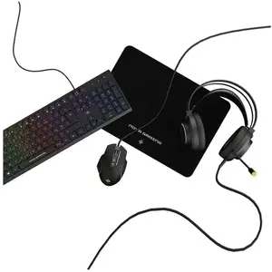 Pack Gamer 4 en 1 The G-Lab Combo Argon Evolution RGB : Clavier, Souris, Casque et Tapis