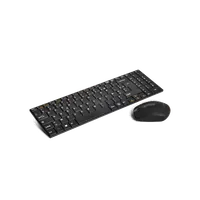 Pack Clavier et Souris Sans Fil Advance Slim Compact AZERTY Noir - 2