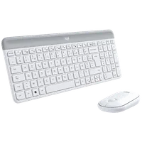 Pack Clavier et Souris Sans Fil Logitech MK470 Slim AZERTY Blanc - 2