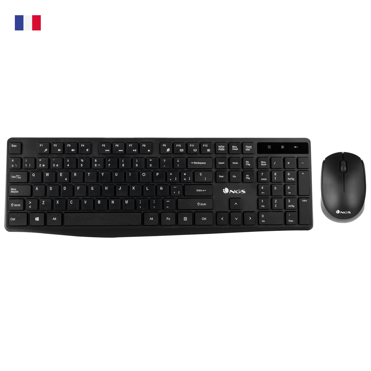 NGS Allure Kit - Clavier et Souris Sans Fil AZERTY