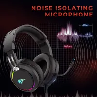 Casque Gaming Filaire Havit H2002d avec Micro Amovible et RGB - 3
