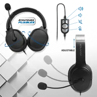 Casque Micro Filaire Advance Smarphonics 350 avec Réduction de Bruit - 2