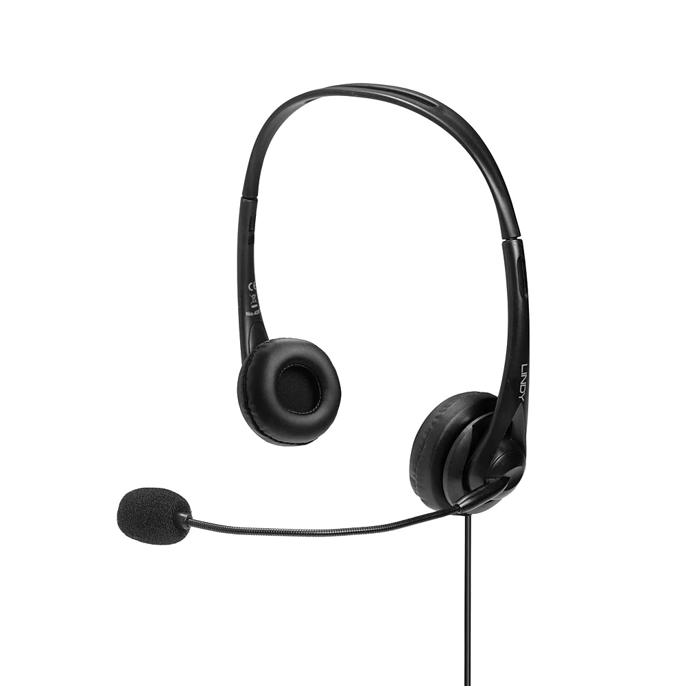 Lindy Micro-casque filaire USB Type A avec contrôle In-line