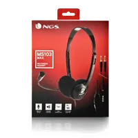 NGS MS103 MAX Casque Avec fil Arceau Appels/Musique Noir - 5