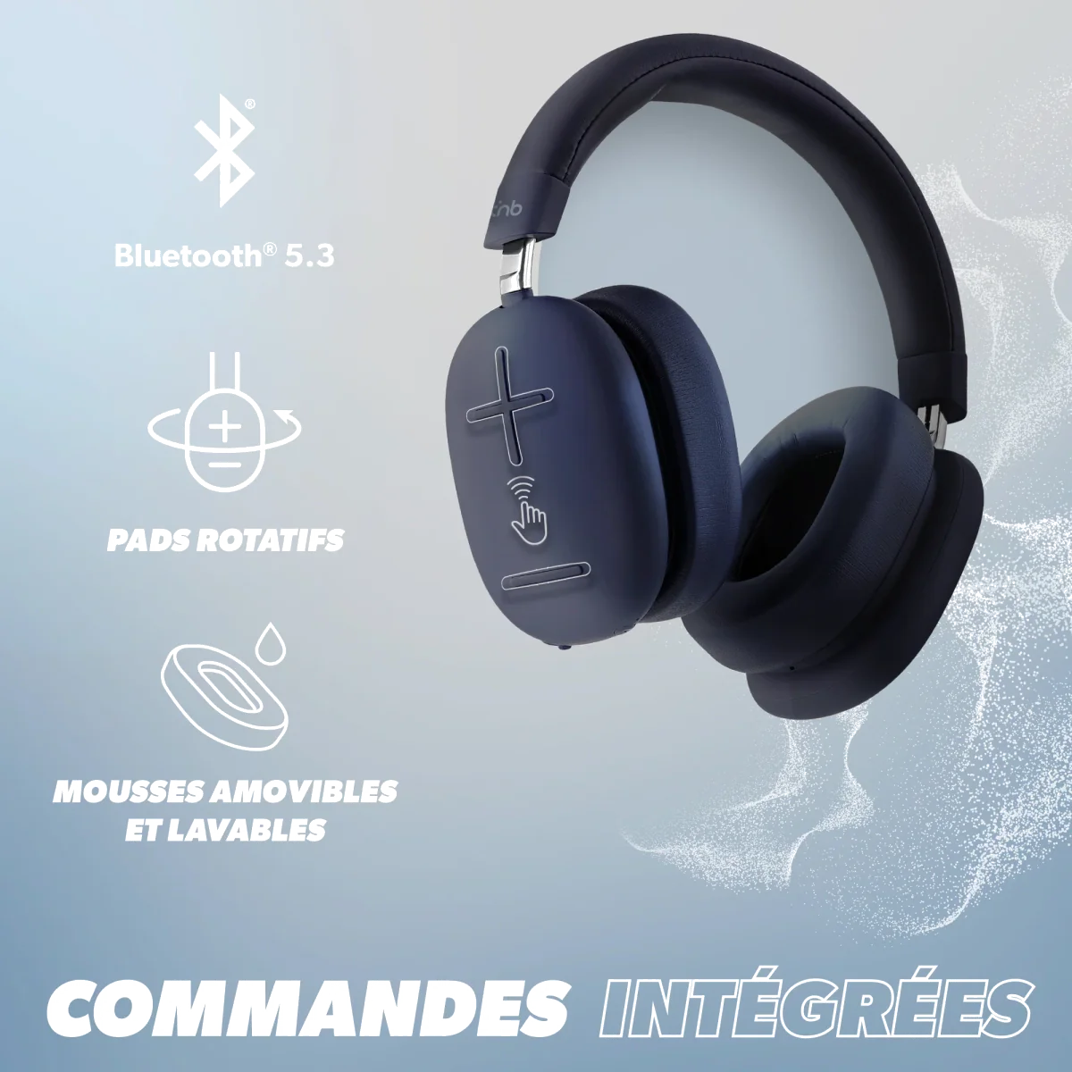 Casque Bluetooth T'nB Bounce Max - Autonomie 50h, Mode Filaire Inclus