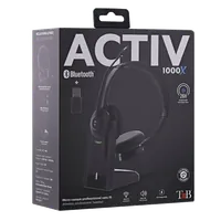 Micro-casque Bluetooth et Dongle 2.4Ghz T'nB ACTIV 1000X Noir