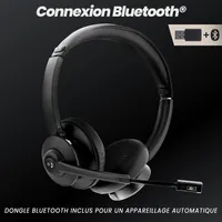 Micro-casque Bluetooth et Dongle 2.4Ghz T'nB ACTIV 1000X Noir - 2