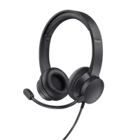 Trust Ayda Casque Avec fil Arceau Appels/Musique Noir