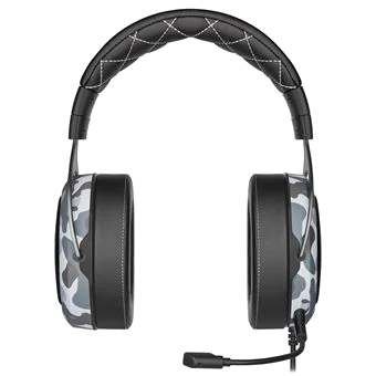 Casque Gaming Filaire Corsair HS60 Haptic Camouflage - Son Immersif et Confort Premium