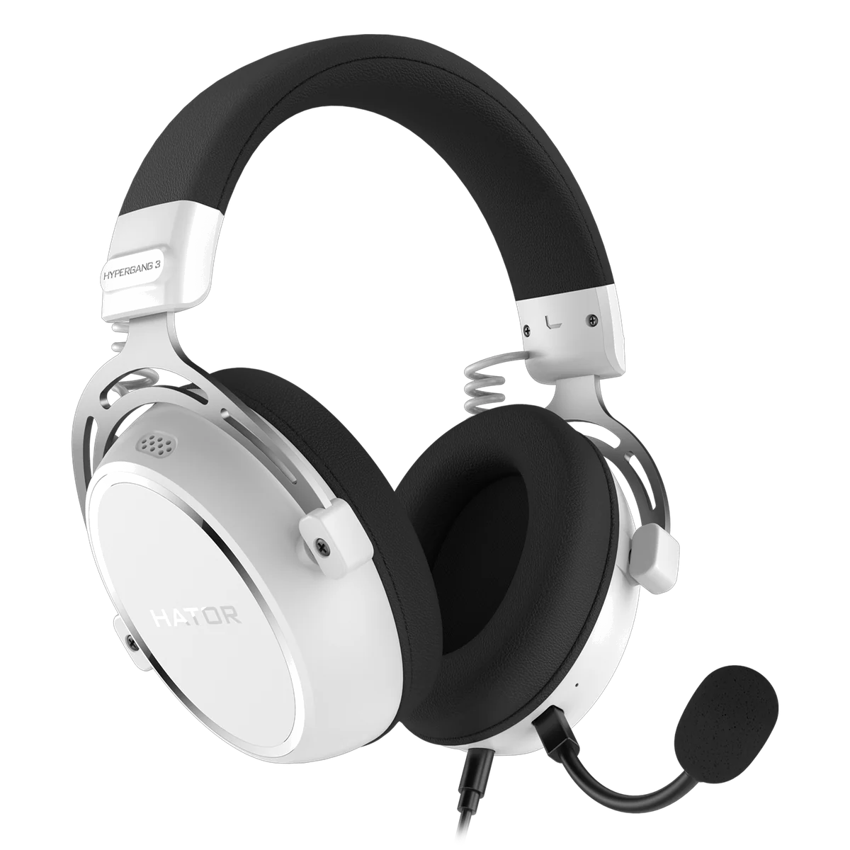 HATOR HYPERGANG 3 Hi-Res Casque Avec fil Arceau Gaming USB Type-C / USB Type-A Blanc