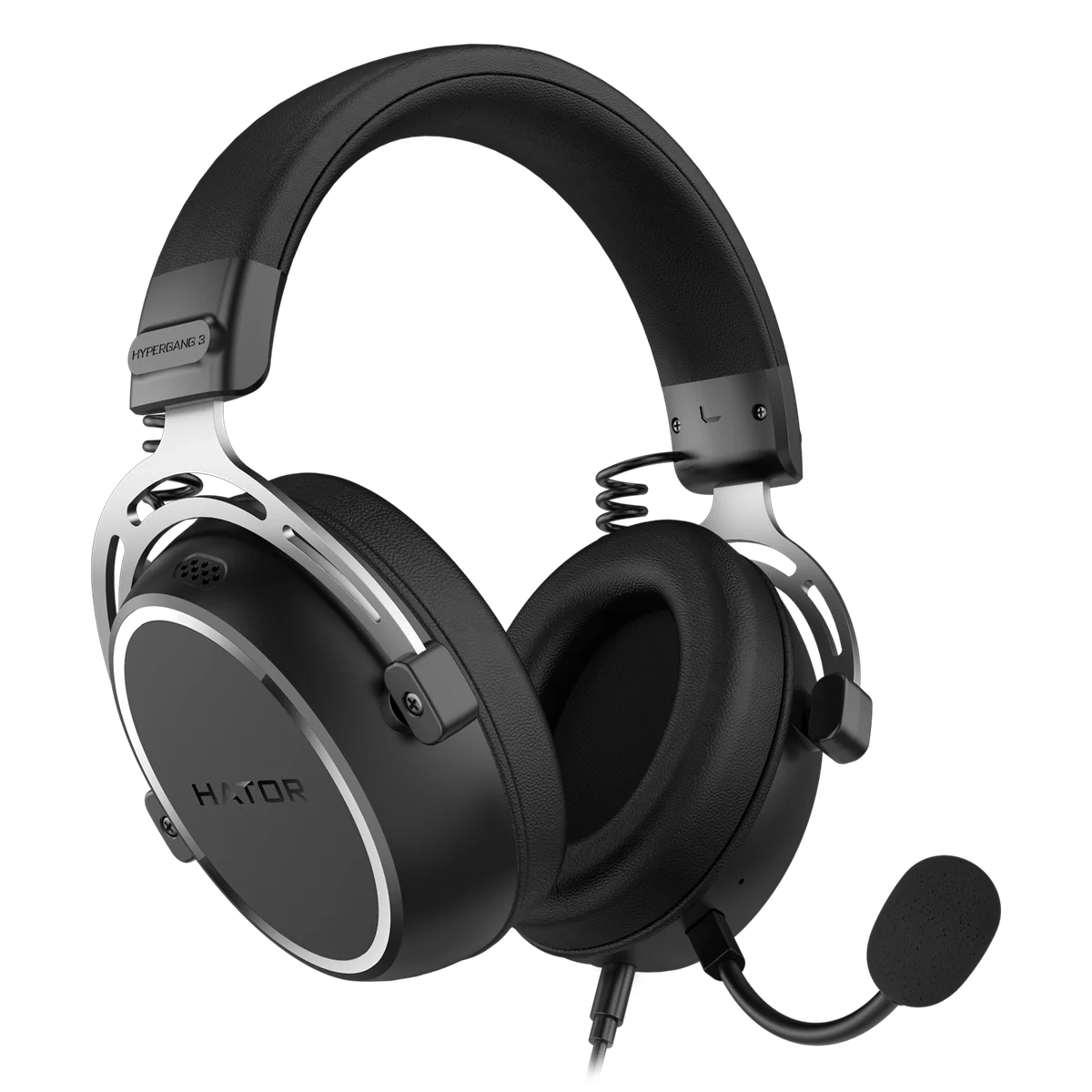 HATOR HYPERGANG 3 Hi-Res Casque Avec fil Arceau Gaming USB Type-C / USB Type-A Noir