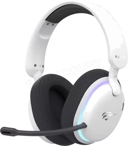 Casque Gamer Havit Fuxi H7 Sans Fil RGB Blanc