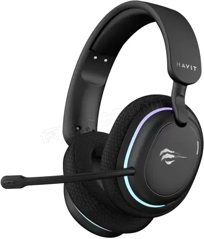 Casque Gamer Havit Fuxi H7 Noir - Sans Fil, Bluetooth, RGB
