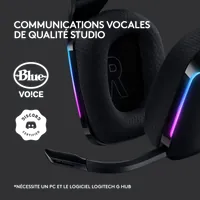Casque Gaming Sans Fil Logitech G733 LIGHTSPEED RVB - 2
