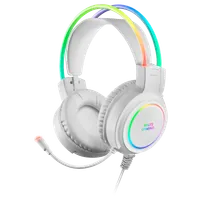 Mars Gaming MHRGBW - Casque Gaming RGB USB Blanc - 1
