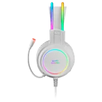 Mars Gaming MHRGBW - Casque Gaming RGB USB Blanc - 5