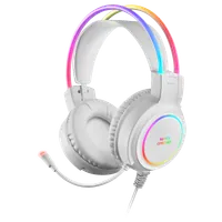 Mars Gaming MHRGBW - Casque Gaming RGB USB Blanc - 6