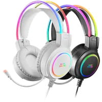 Mars Gaming MHRGBW - Casque Gaming RGB USB Blanc - 7