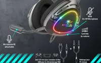 Micro-casque Gamer Spirit of Gamer Elite H40 DARK RGB - Noir - 1