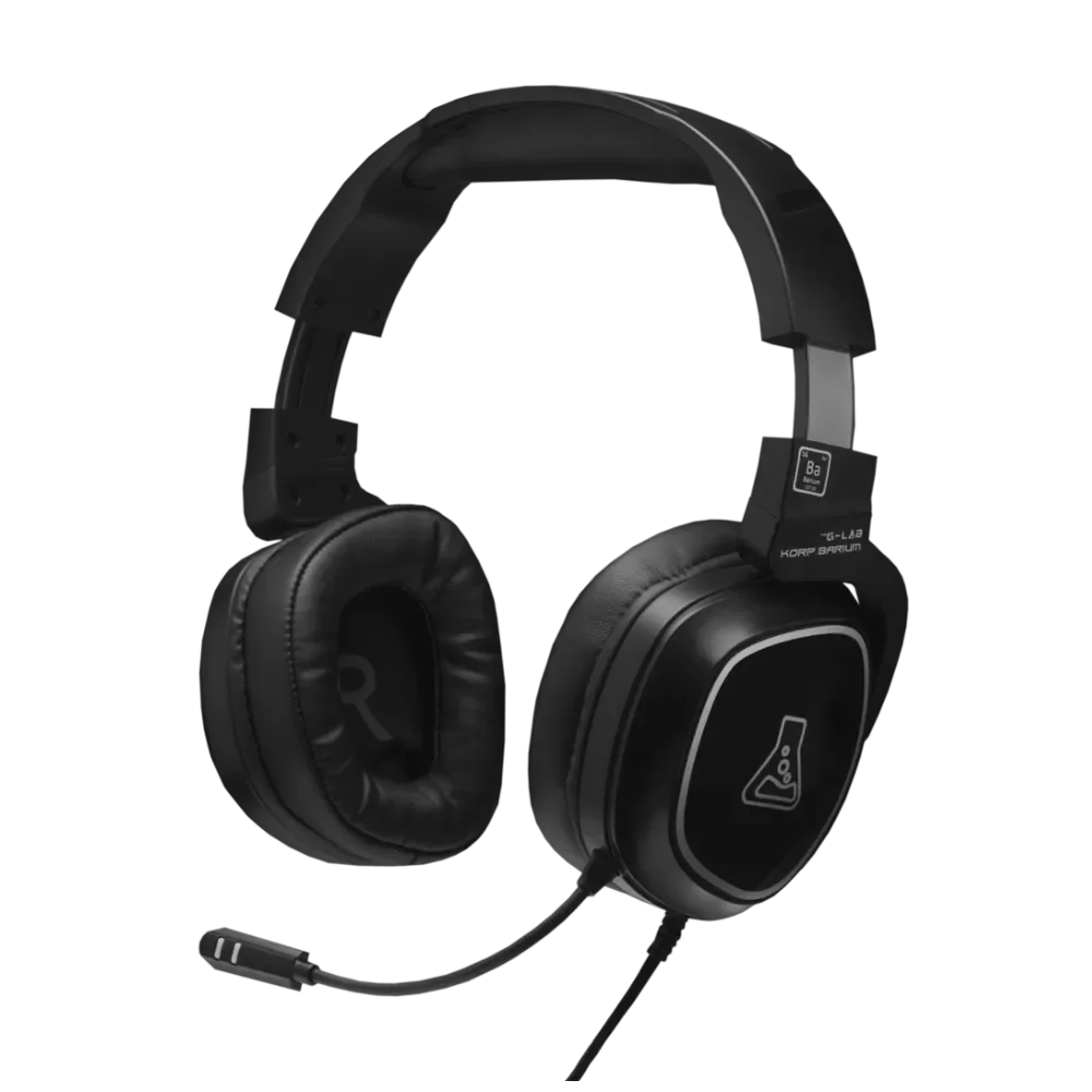 Casque Gamer Filaire The G-Lab Korp Yttrium Noir - Immersion Sonore et Confort