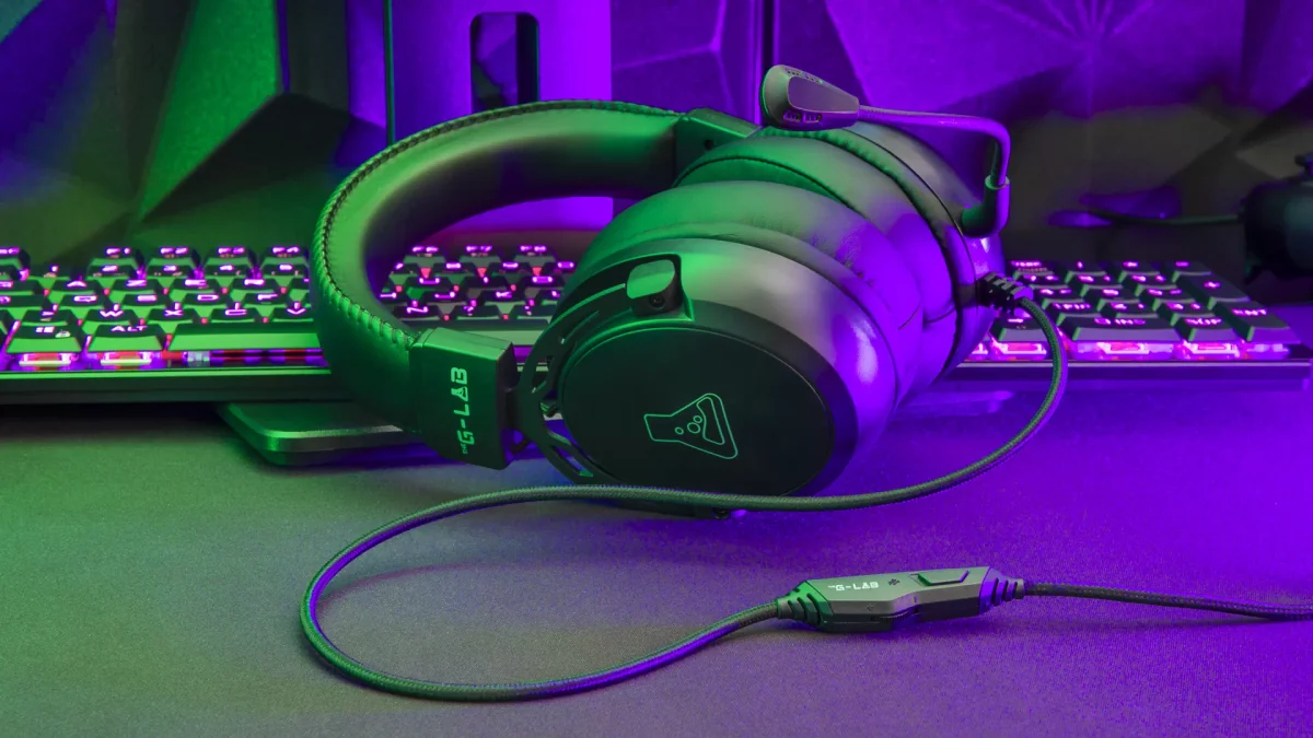 Casque Gamer filaire The G-Lab Korp Yttrium (Noir)