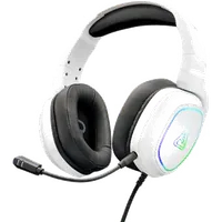 Casque Gaming RGB Korp Radium Blanc - Son Stéréo, Micro Détachable
