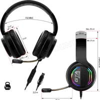 Casque Gamer Advance GTA 210 Filaire Jack 3.5mm Noir/Rouge - 4