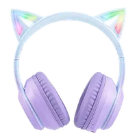 Casque Gaming ONIKUMA B90 Violet Dégradé RGB Oreilles de Chat