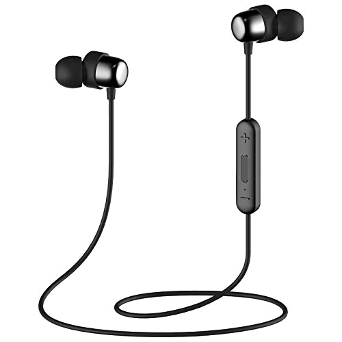 Écouteurs Bluetooth Intra-Auriculaires sans Fil V4.2 IPX5 avec Microphone