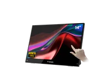 Verbatim Portable 14" FHD Touch Monitor LIGHT Moniteur portable Noir 35,6 cm (14") LCD 1920 x 1080 pixels
