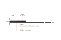Verbatim 49591 écran plat de PC 35,6 cm (14") 1920 x 1080 pixels Full HD LCD Écran tactile Noir - 9