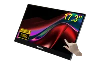 Verbatim 49593 écran plat de PC 43,9 cm (17.3") 1920 x 1080 pixels Full HD LCD Écran tactile Noir