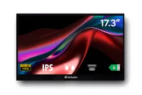 Verbatim 49593 écran plat de PC 43,9 cm (17.3") 1920 x 1080 pixels Full HD LCD Écran tactile Noir - 2