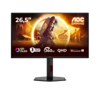 AOC G4 Q27G4SDR écran plat de PC 67,3 cm (26.5") 2560 x 1440 pixels Quad HD QD-OLED Noir, Rouge - 1