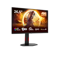 AOC G4 Q27G4SDR écran plat de PC 67,3 cm (26.5") 2560 x 1440 pixels Quad HD QD-OLED Noir, Rouge - 2
