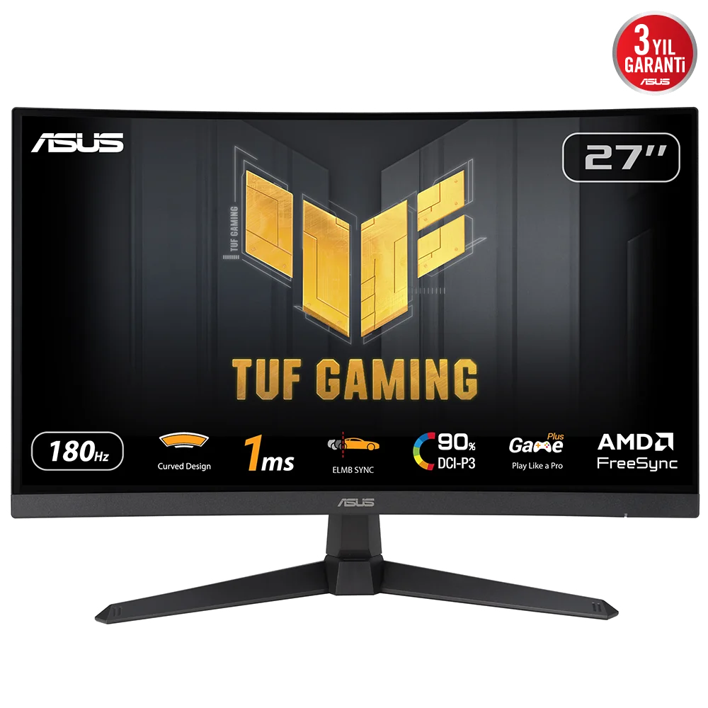 ASUS TUF Gaming VG27VQ3B écran plat de PC 68,6 cm (27") 1920 x 1080 pixels Full HD LCD Noir