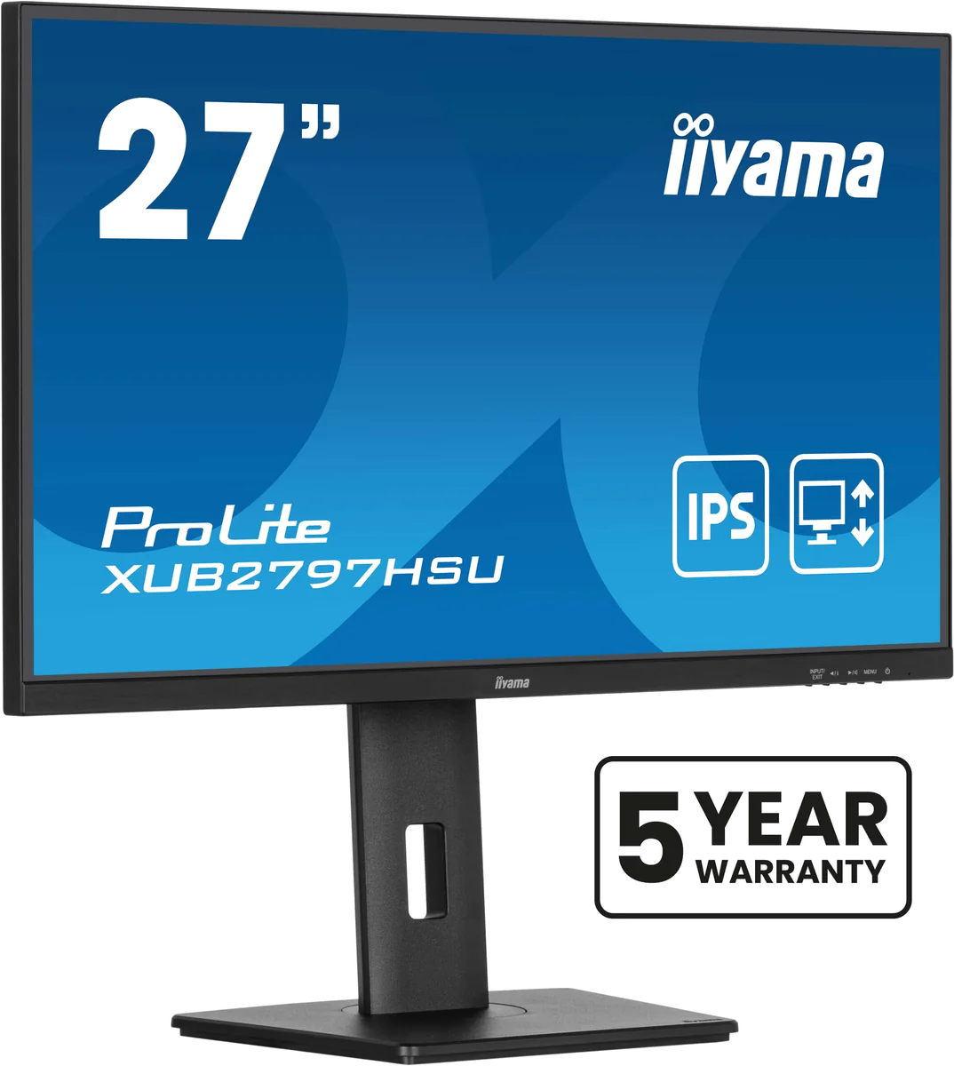 iiyama ProLite XUB2797HSU-B2 écran plat de PC 68,6 cm (27") 1920 x 1080 pixels Full HD LED Noir