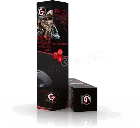 Tapis de Souris Gamer Gembird GamePro Taille L - Noir/Rouge