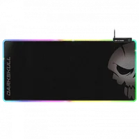 Tapis de Souris Gaming Spirit of Gamer Darkskull RGB XXL - Rétroéclairage LED et Hub USB