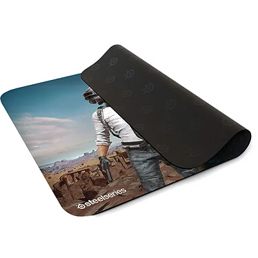 Tapis de Souris SteelSeries QcK+ PUBG Miramar Edition - Taille L (Noir)