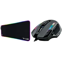 Tapis de Souris Gaming XXL RGB The G-Lab Pad Rubidium Noir