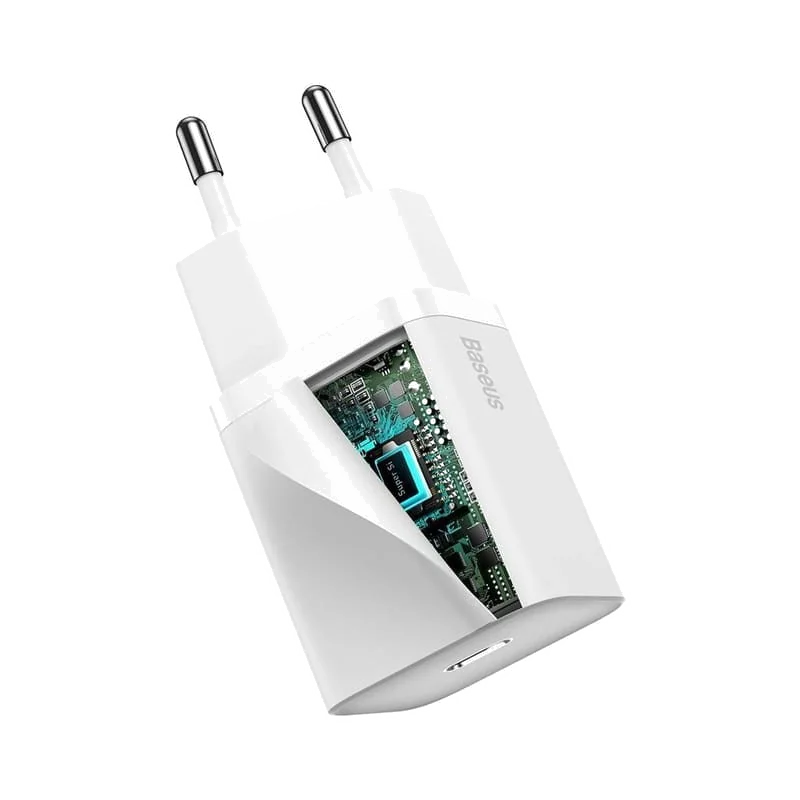 Chargeur Secteur Baseus Super Si 1C 20W USB-C Blanc