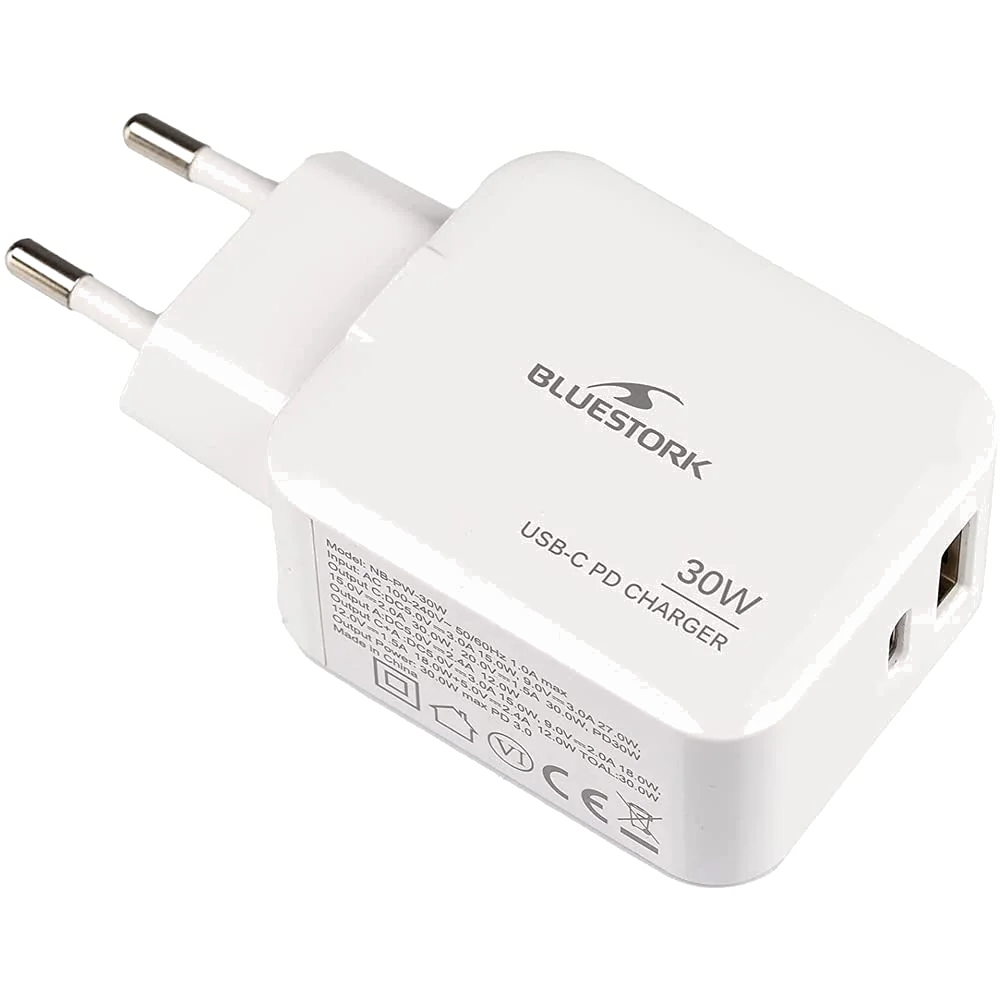Chargeur USB-C 20W Blanc - Recharge Rapide et Universelle