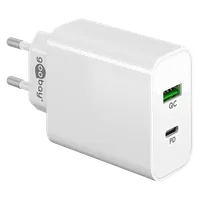 Chargeur Rapide Double USB Goobay 45W Blanc - USB-C PD & USB-A QC 3.0